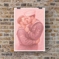 Pink Sailors, Queer Couple Art Print wall art print from JMH Prints