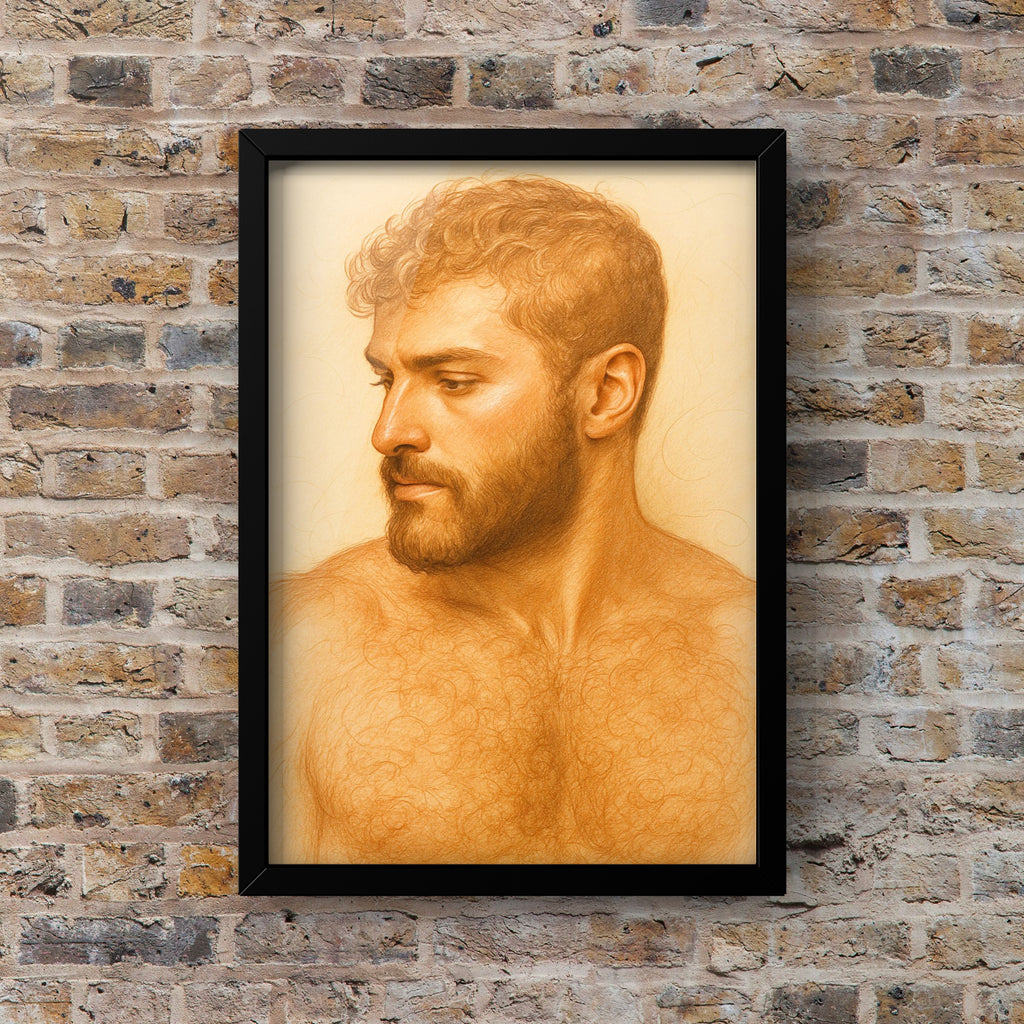 The Bearded Man — Gay Men's Art Print
