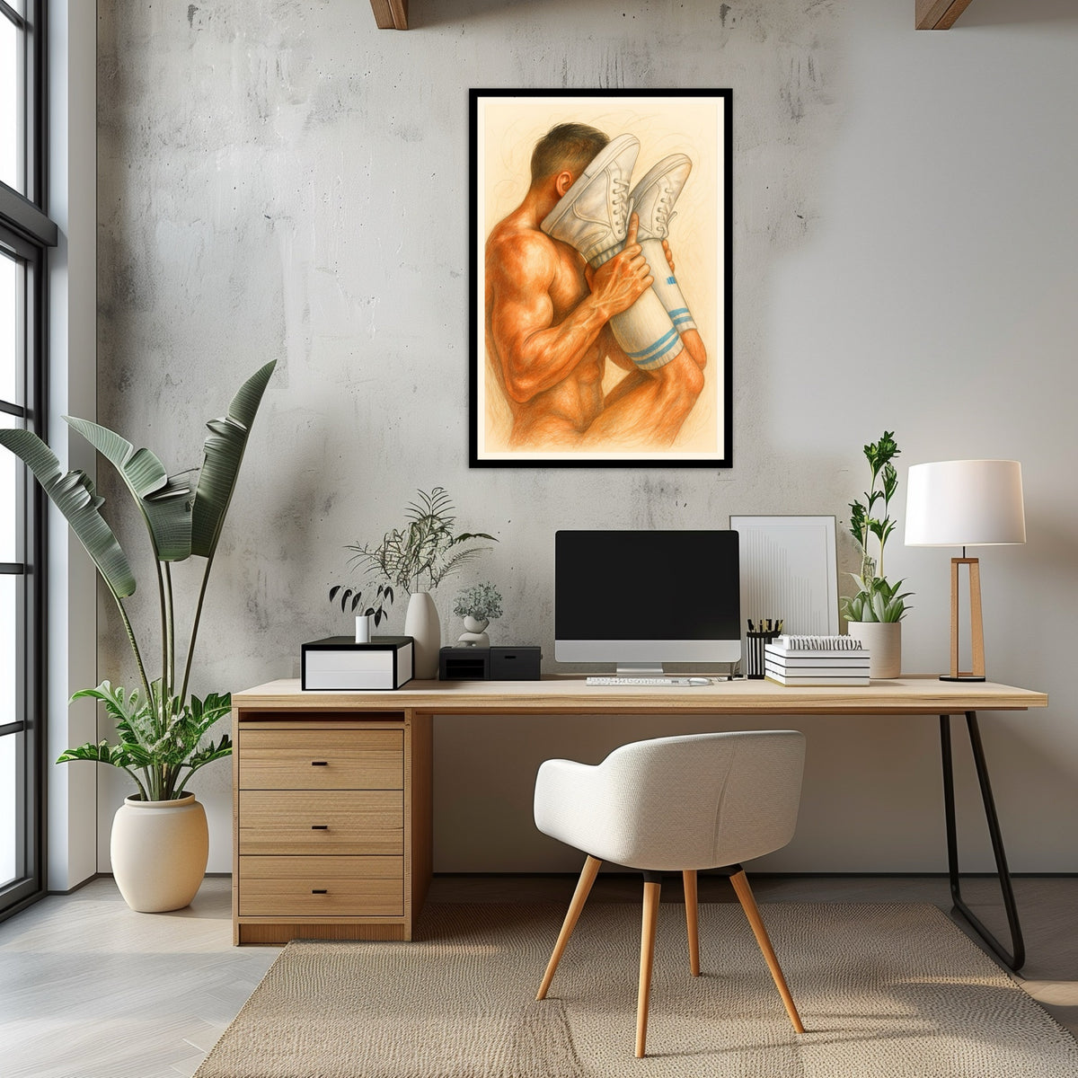 Legs Up in Socks — Queer Men's Art Print