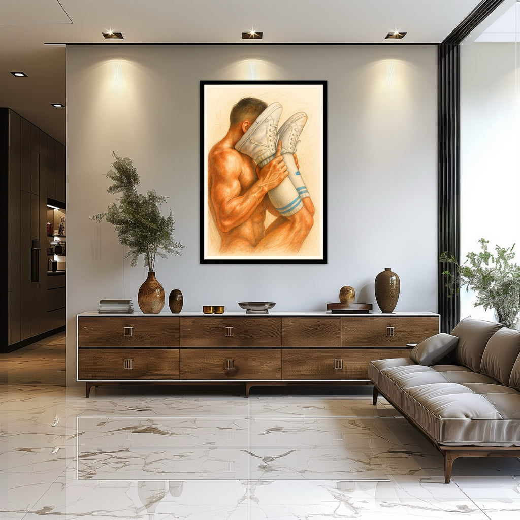 Legs Up in Socks — Queer Men's Art Print