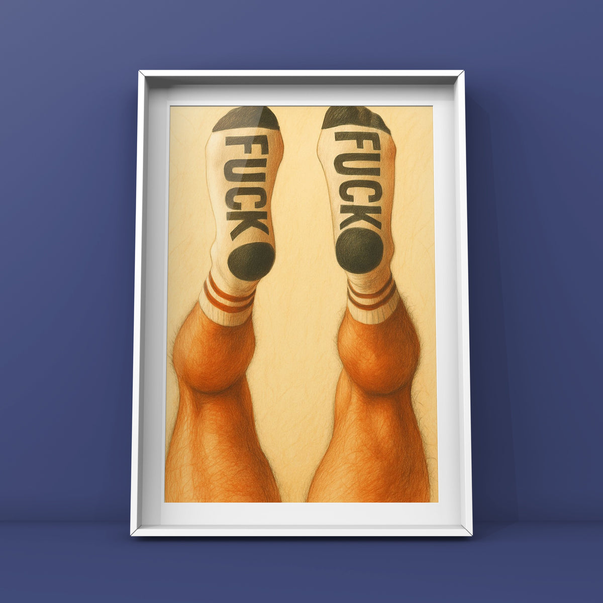 Orange F**K Socks Queer