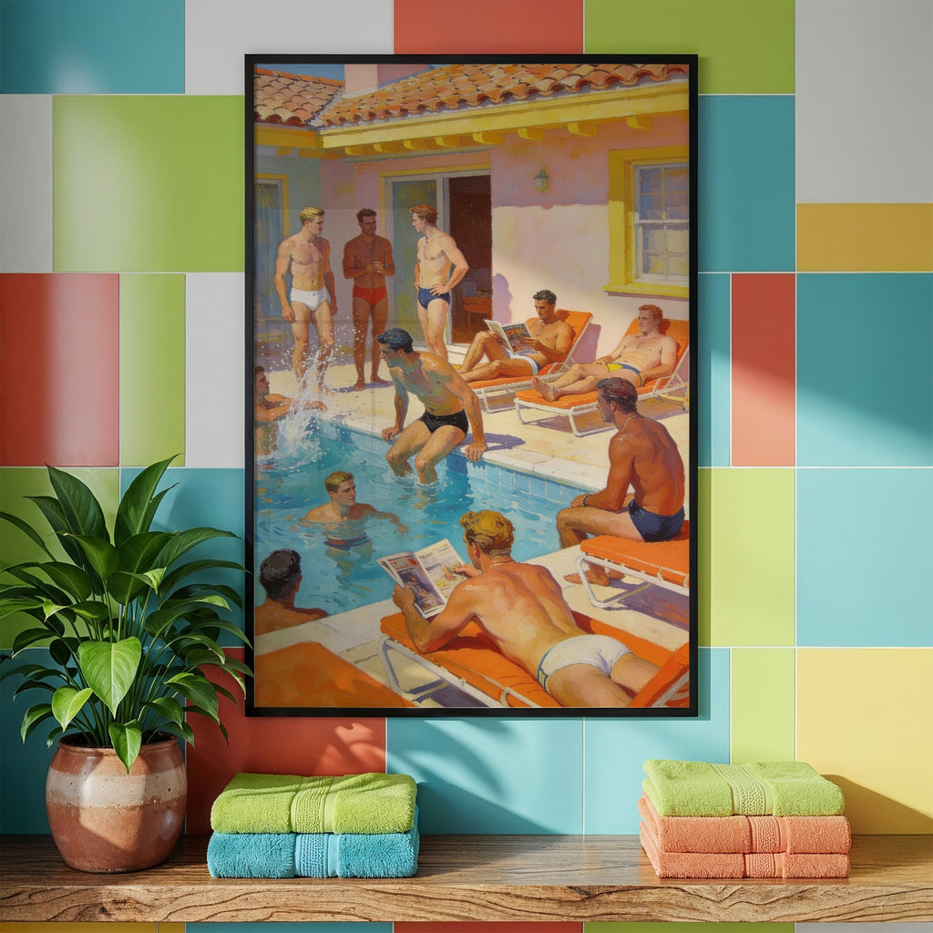 Poolside — Queer Art Print