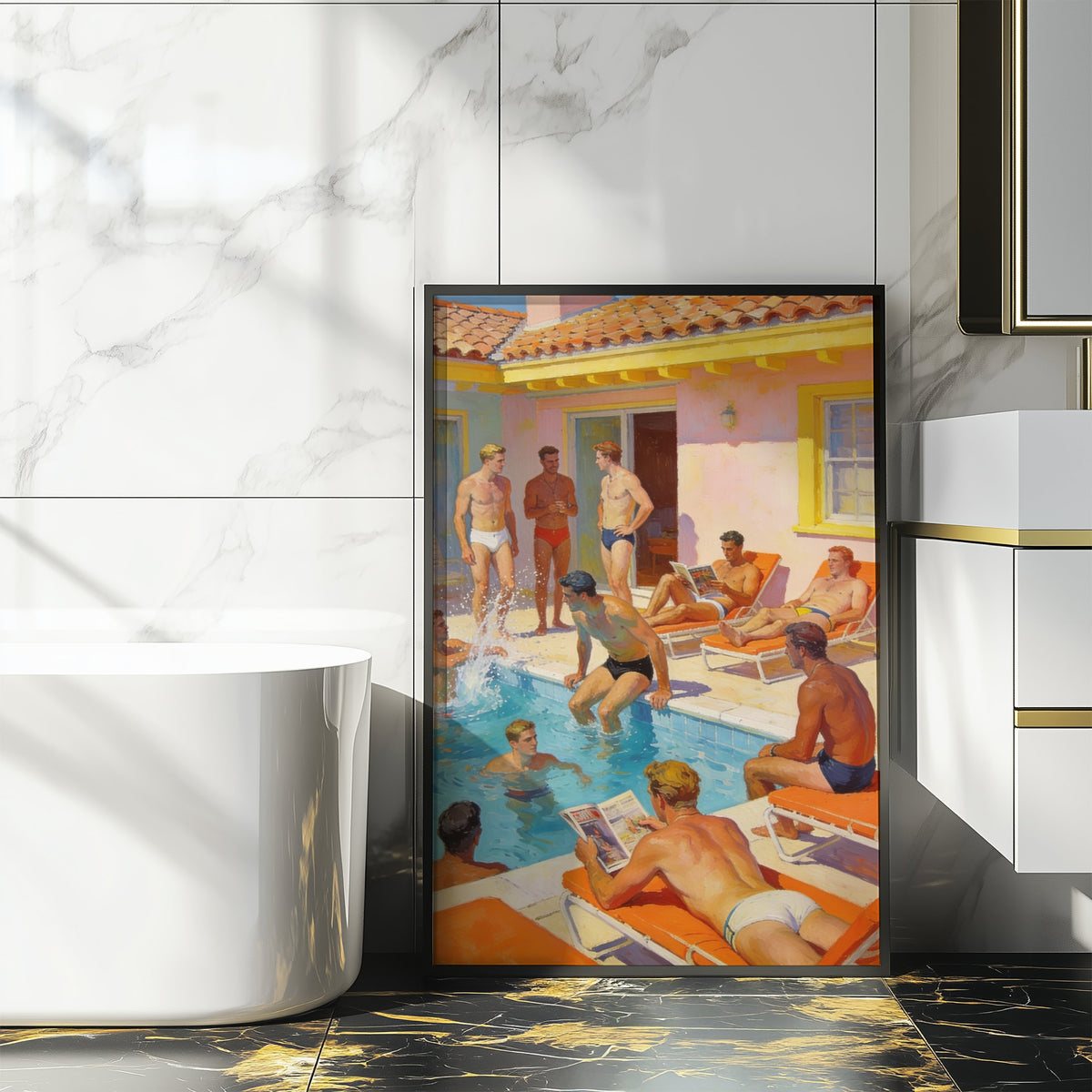 Poolside — Queer Art Print