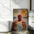 Queer Spider-Man Sauna Scene, JMH Prints wall art print from JMH Prints