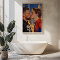Queer Punisher and Spiderman Kiss, JMH Prints wall art print from JMH Prints