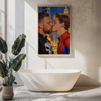 Queer Punisher and Spiderman Kiss, JMH Prints wall art print from JMH Prints