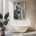 Shower Scene, Queer Men's Art Print wall art print from JMH Prints