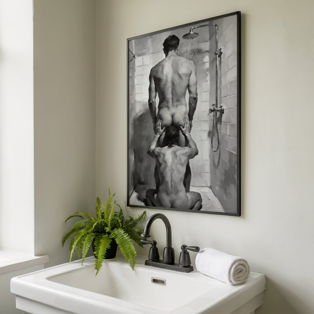 Shower Scene — Queer Men's Art Print