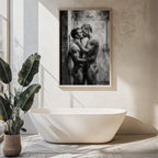 Shower Kiss — Queer Couple Art Print