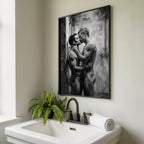 Shower Kiss — Queer Couple Art Print