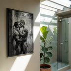 Shower Kiss — Queer Couple Art Print