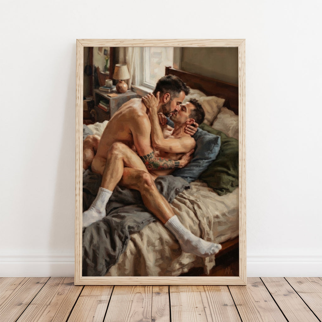 Queer Couple Bedroom Scene