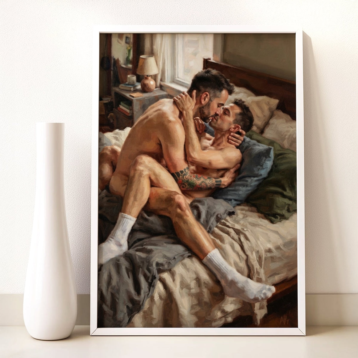Queer Couple Bedroom Scene