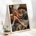 Queer Couple Bedroom Scene, JMH Prints wall art print from JMH Prints