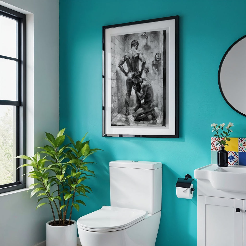 Shower Scene — Queer Men's Art Print