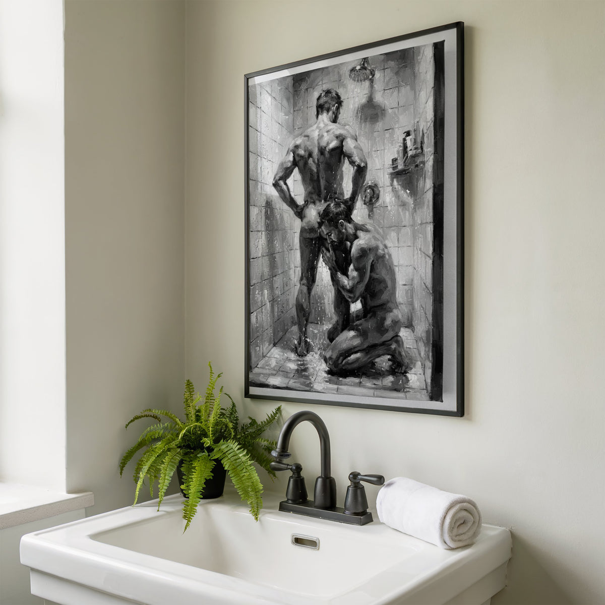 Shower Scene — Queer Men's Art Print