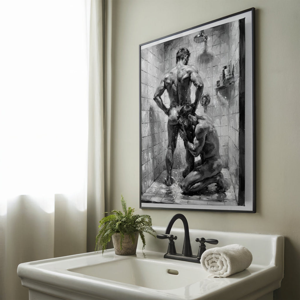 Shower Scene — Queer Men's Art Print