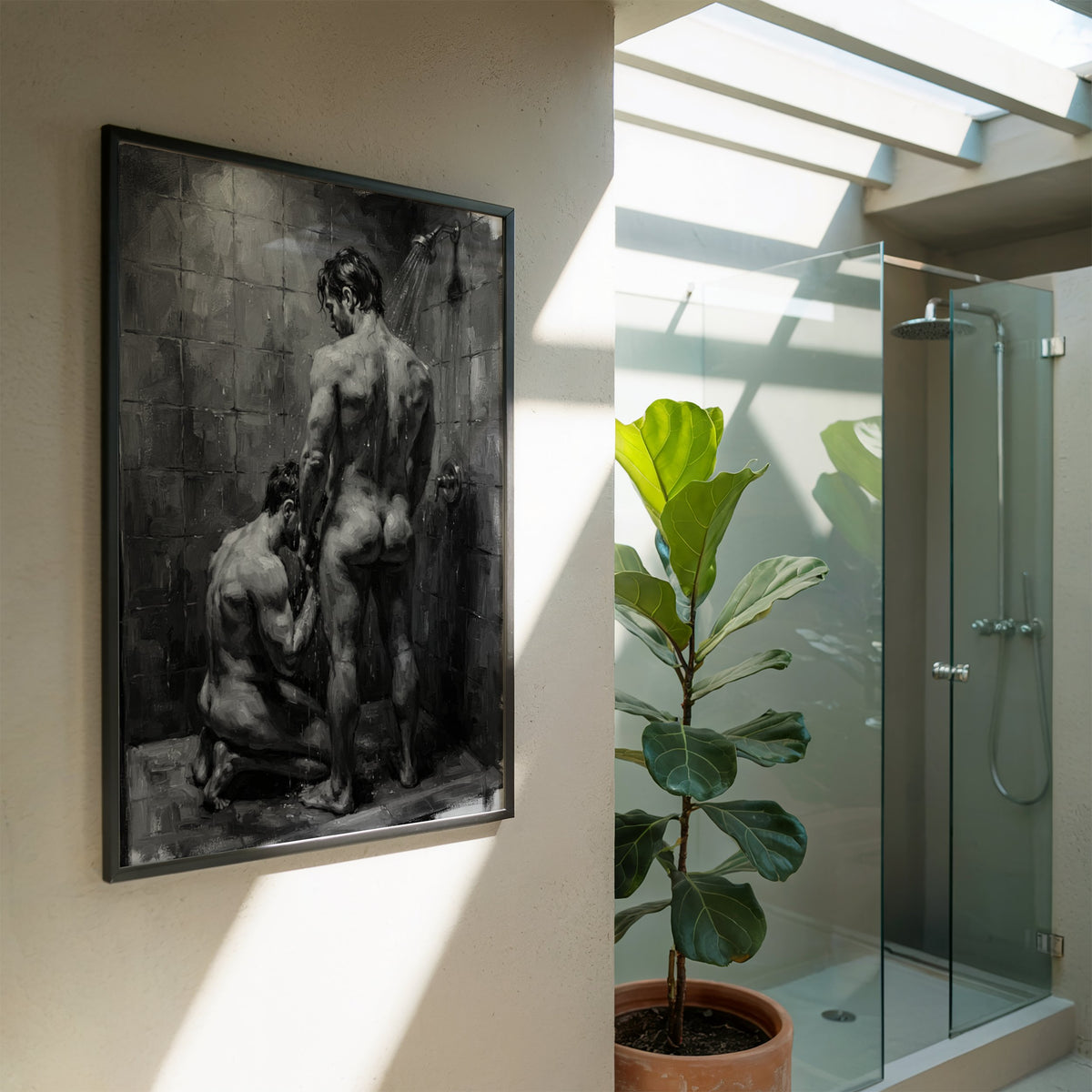 Shower Scene — Queer Men's Art Print