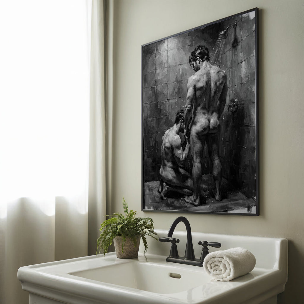 Shower Scene — Queer Men's Art Print