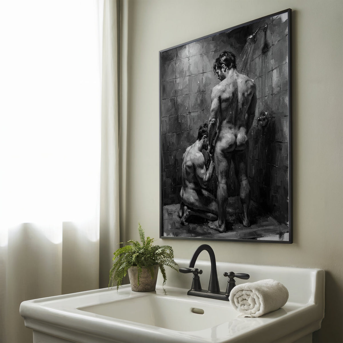 Shower Scene — Queer Men's Art Print