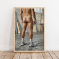 Trainers & Bottom, Queer Men's Art Print wall art print from JMH Prints