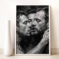 Three-Way Kiss, 18+ Queer Art Print wall art print from JMH Prints