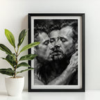 Three-Way Kiss — 18+ Queer Art Print