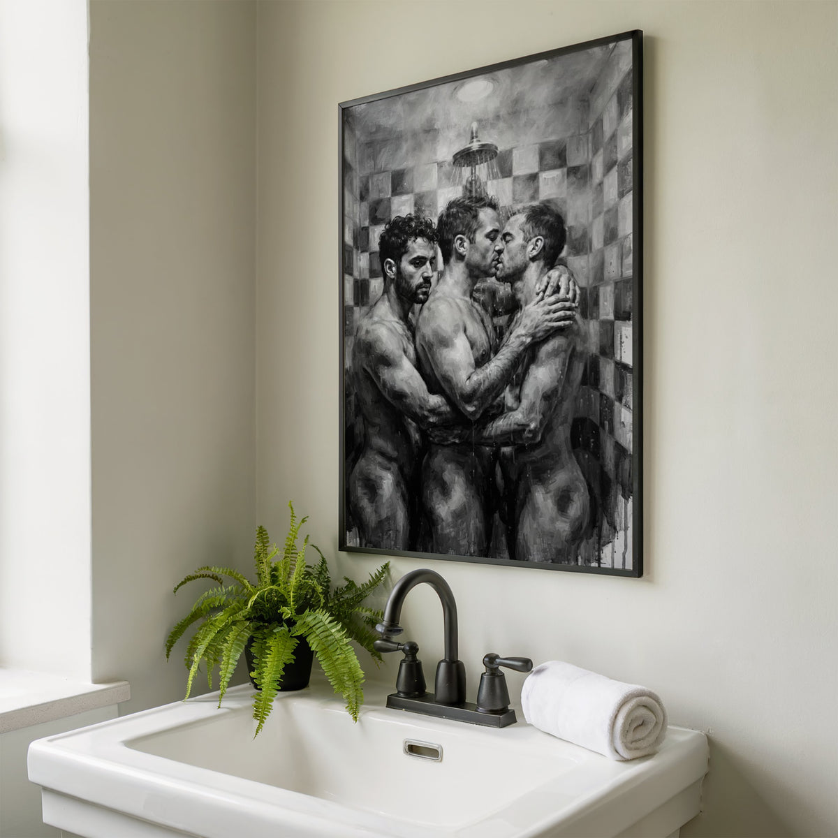 Shower Scene — Queer Men's Art Print