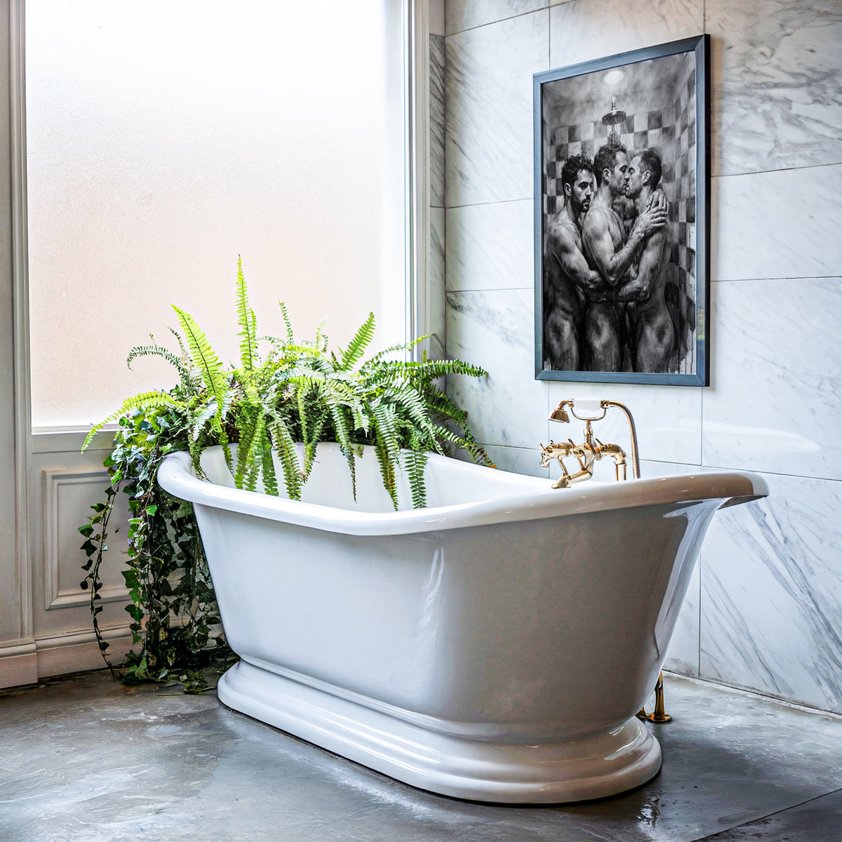 Shower Scene — Queer Men's Art Print