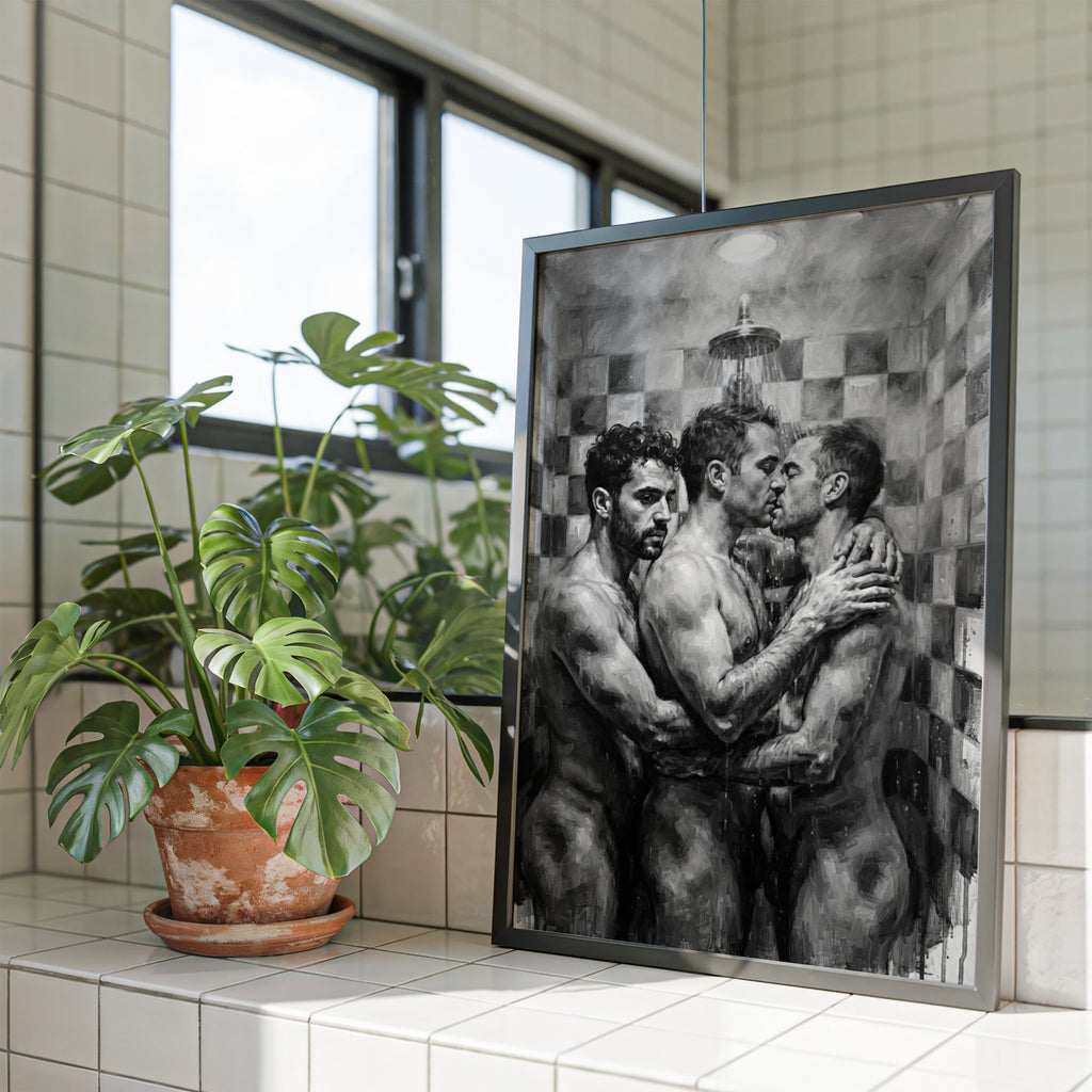 Shower Scene — Queer Men's Art Print