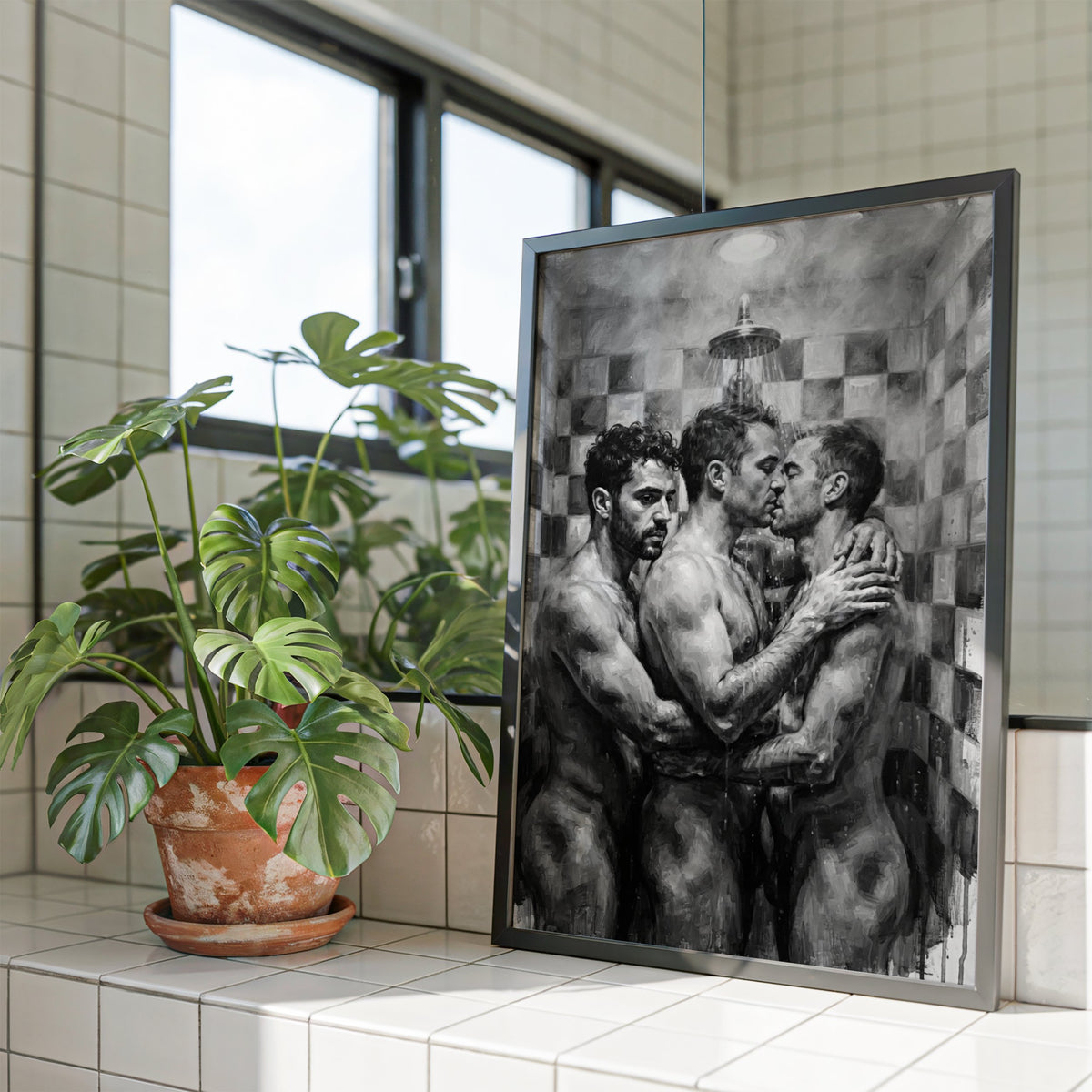 Shower Scene — Queer Men's Art Print
