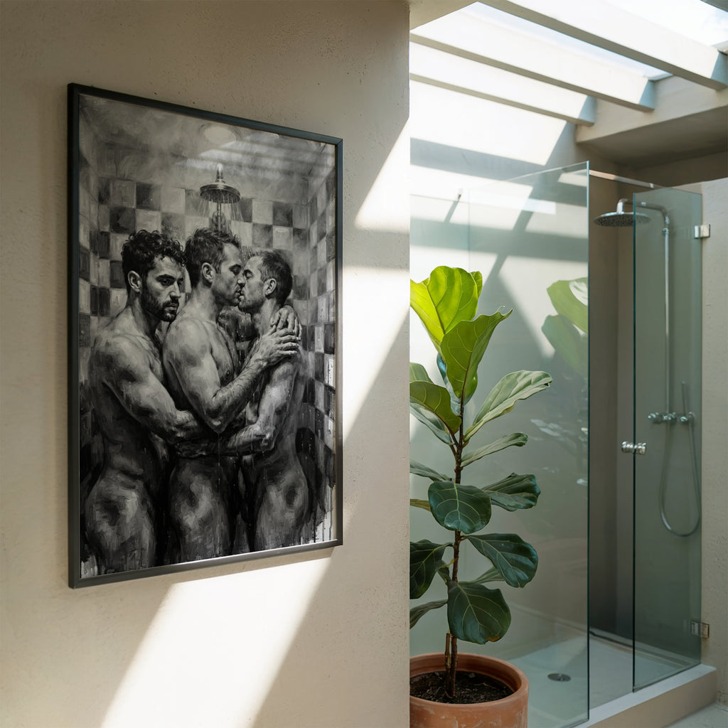 Shower Scene — Queer Men's Art Print