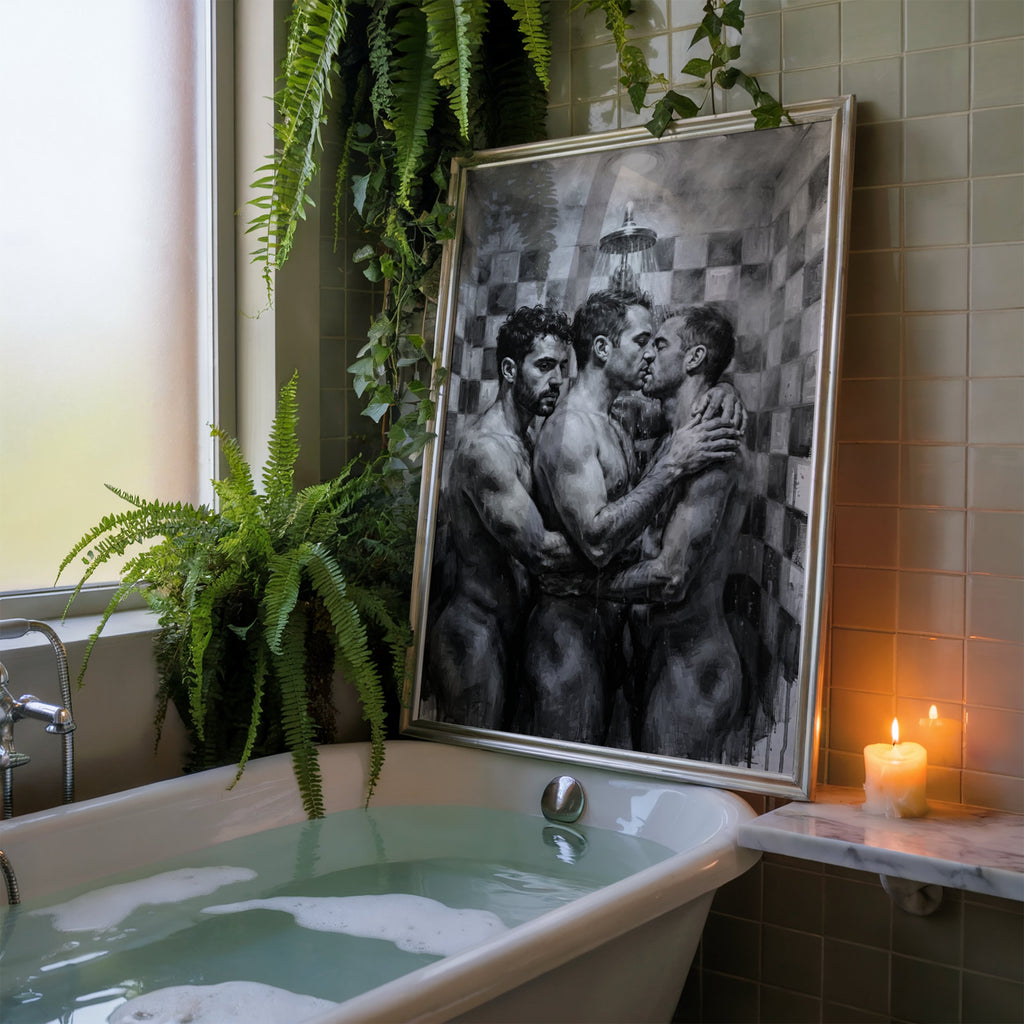 Shower Scene — Queer Men's Art Print