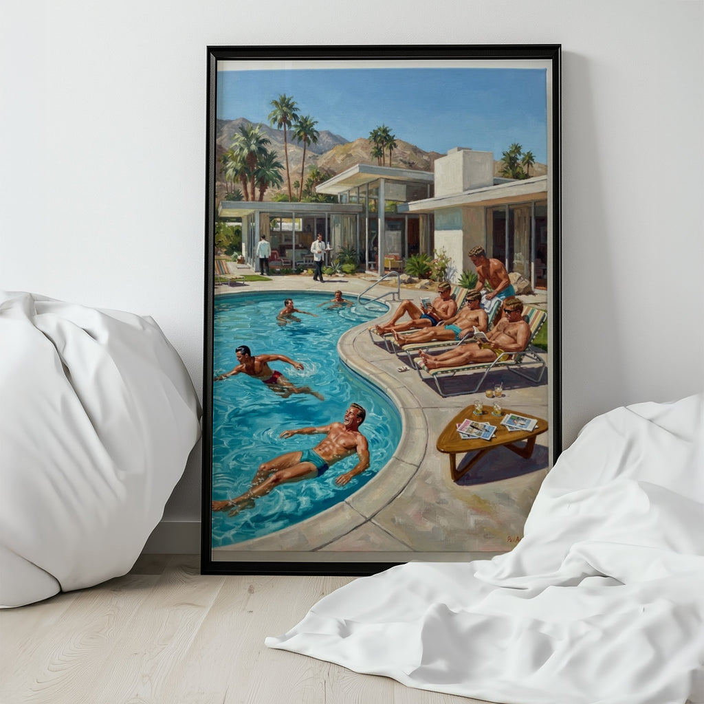 Poolside — Vintage Queer Art Print