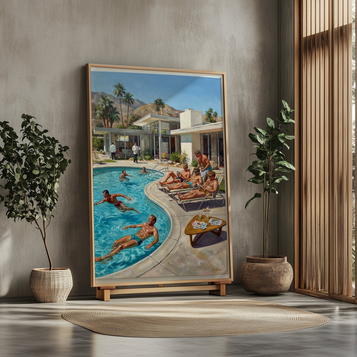 Poolside — Vintage Queer Art Print