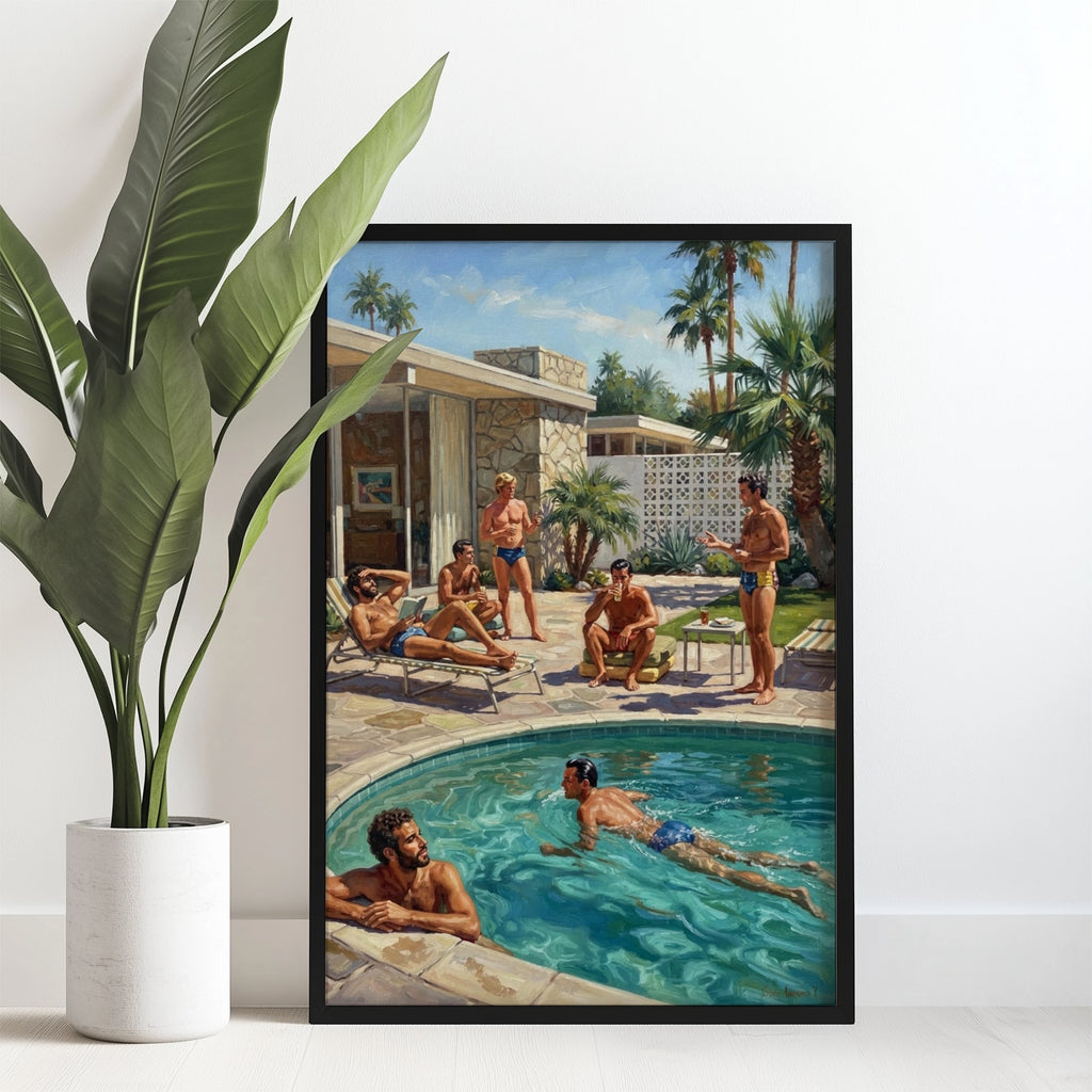 Vintage Pool Party — Queer Art Print