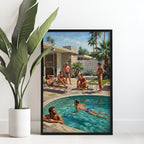 Vintage Pool Party — Queer Art Print