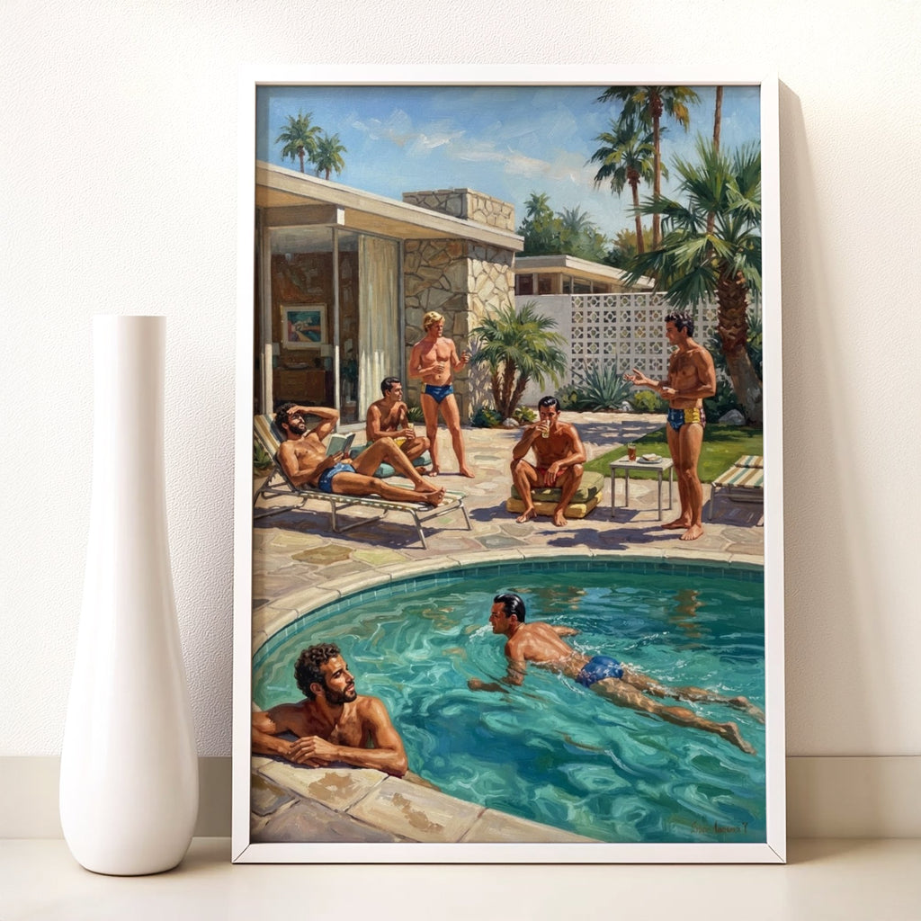 Vintage Pool Party — Queer Art Print
