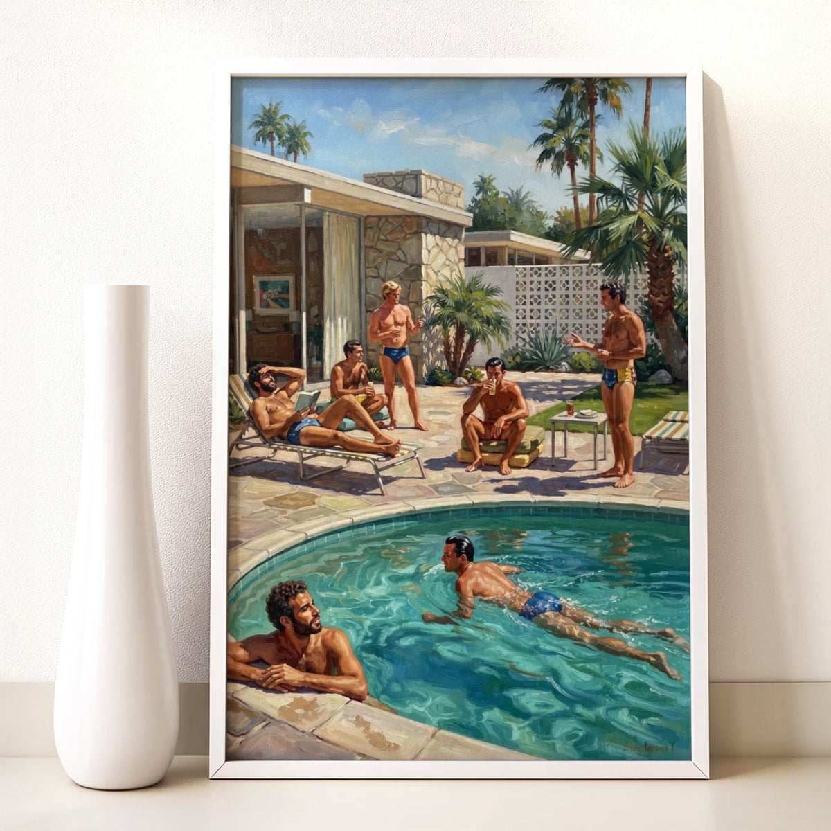 Vintage Pool Party — Queer Art Print