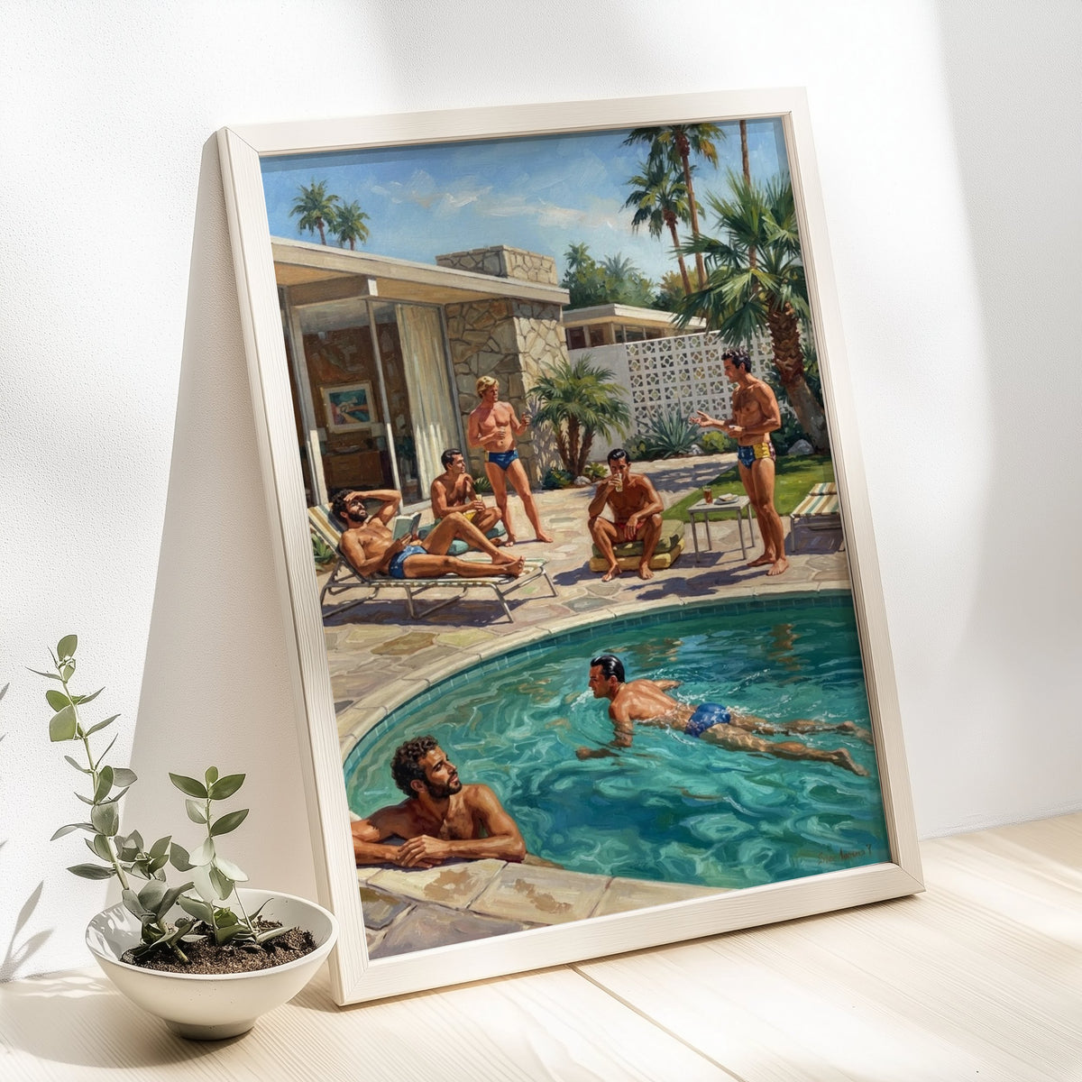 Vintage Pool Party — Queer Art Print