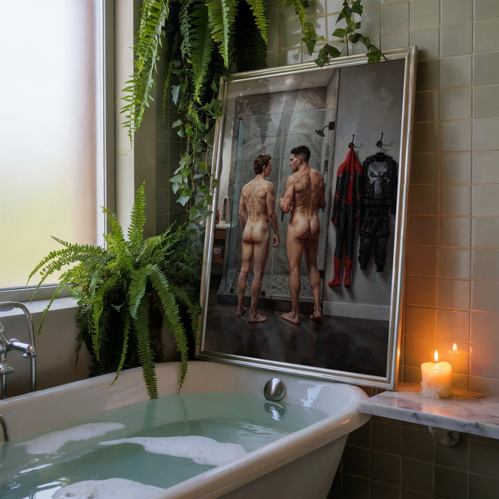 Spider-man and Punisher Shower