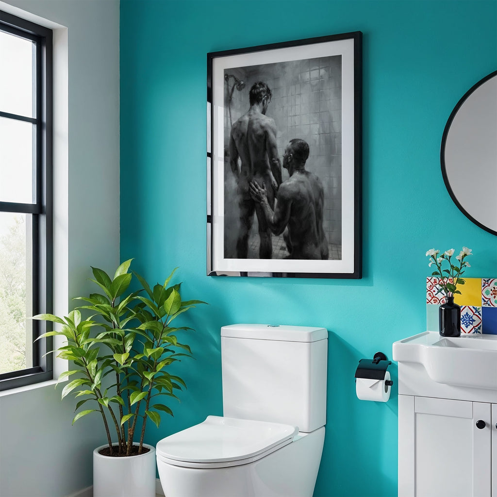 Shower Scene — Queer Men's Art Print