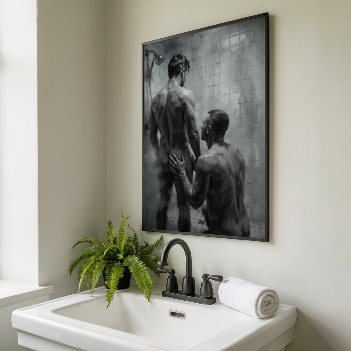 Shower Scene — Queer Men's Art Print