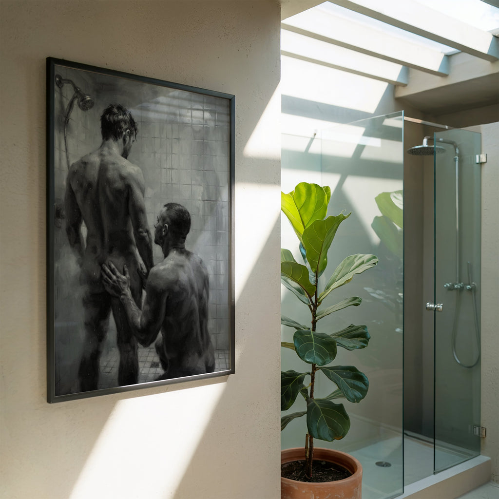 Shower Scene — Queer Men's Art Print