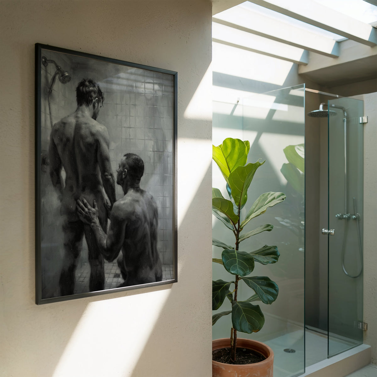 Shower Scene — Queer Men's Art Print