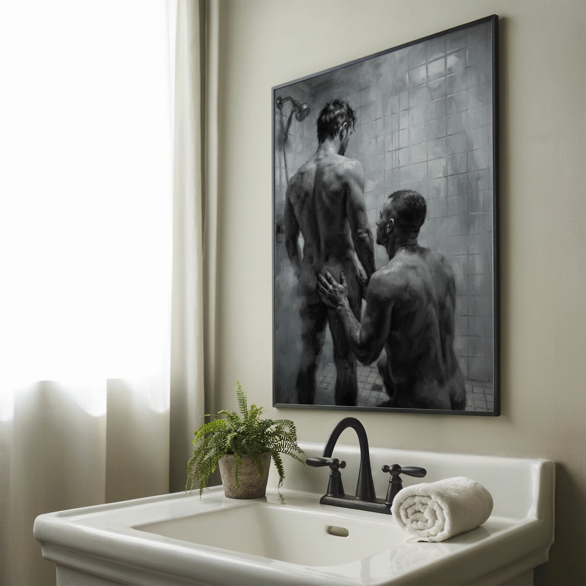 Shower Scene — Queer Men's Art Print