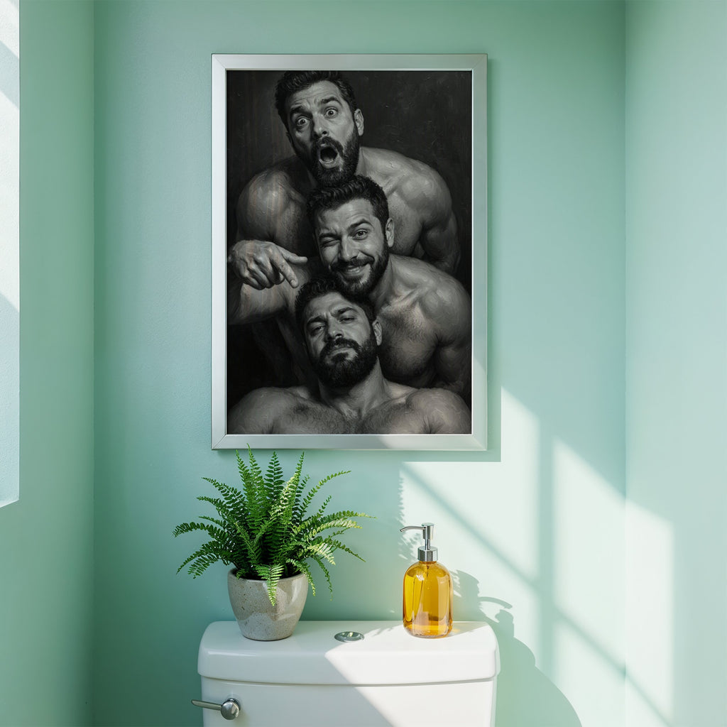 Bathroom Statement — Queer Toilet Art Print