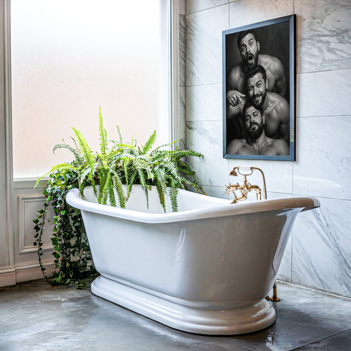 Bathroom Statement — Queer Toilet Art Print