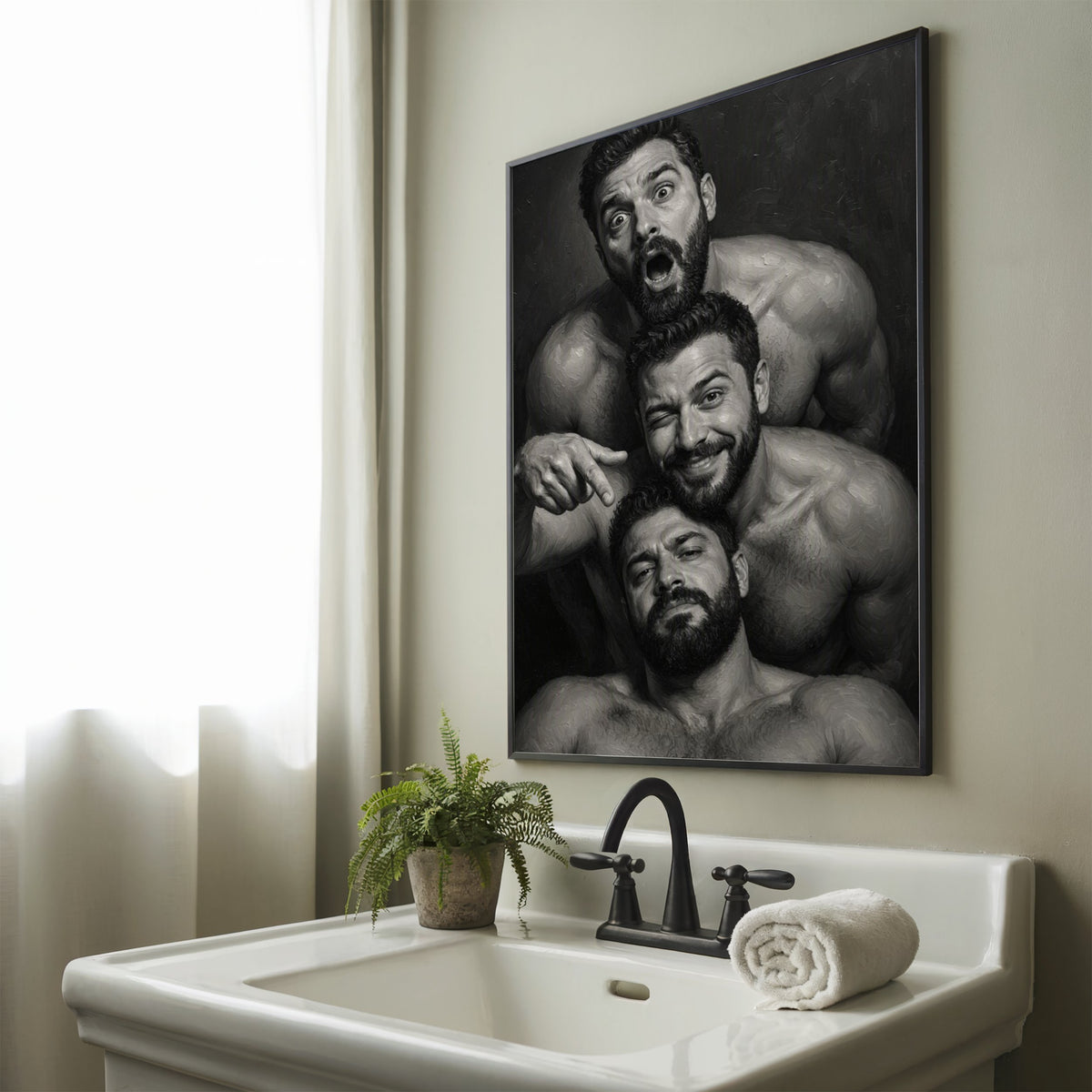 Bathroom Statement — Queer Toilet Art Print