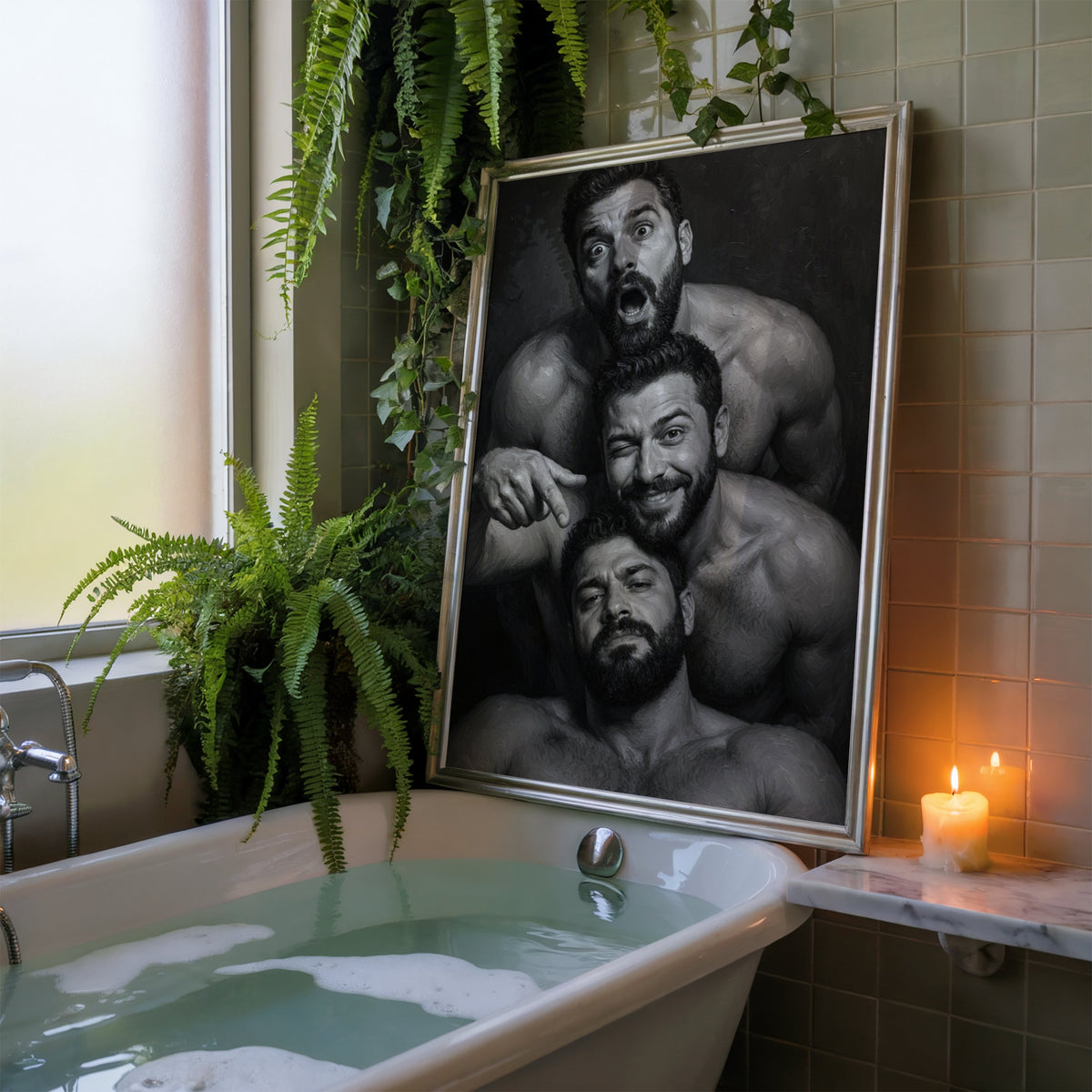 Bathroom Statement — Queer Toilet Art Print